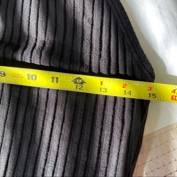 THE RANGE Framed Rib Tank Dress in Black - Picture 8 of 14